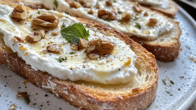 Lemon Ricotta Toast with Honeyed Nuts is Delicious!