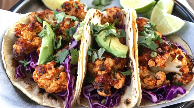 Harissa Roasted Cauliflower Tacos are a must-try!