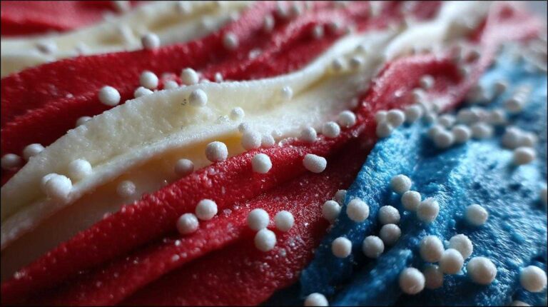 American Flag Pull Apart Cupcake Cake
