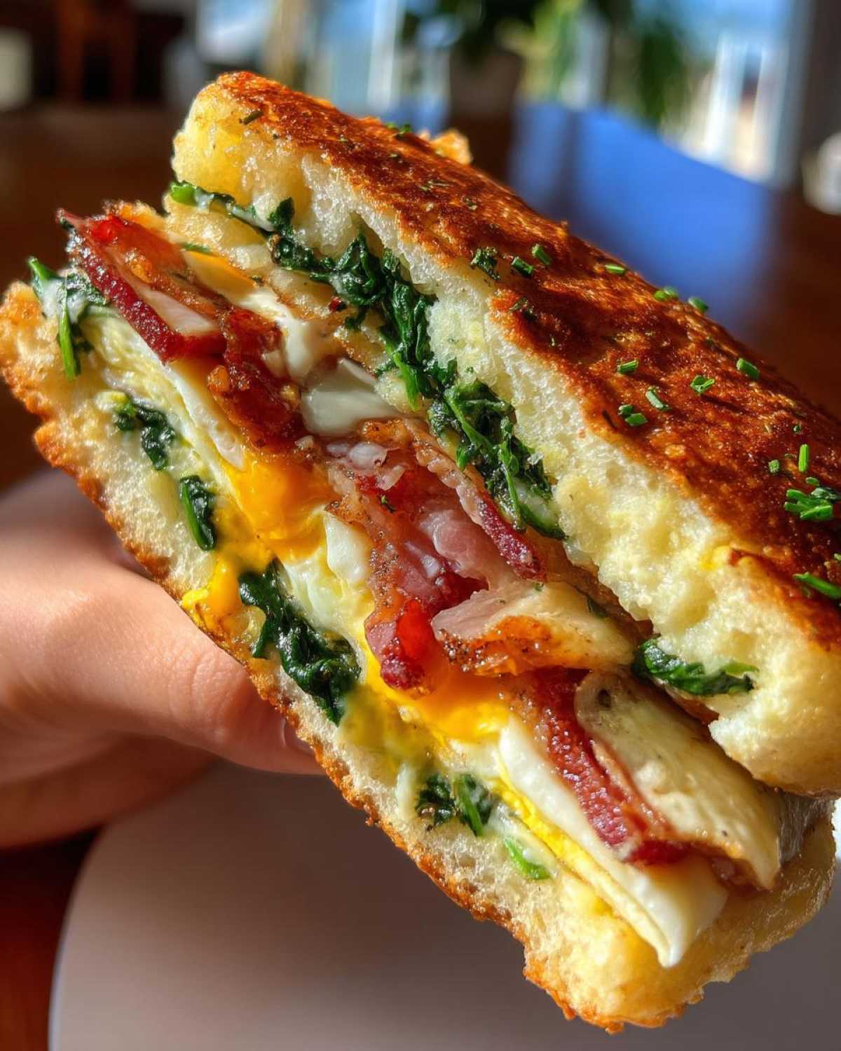 Cloud Bread Breakfast Sandwich - detail 1