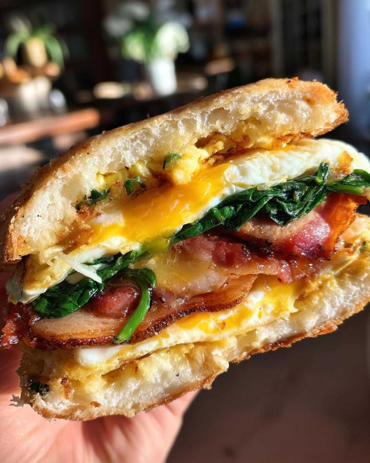 Cloud Bread Breakfast Sandwich - detail 2