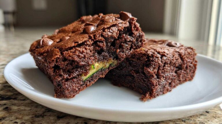 Decadent Chocolate Chip Zucchini Brownie Bars