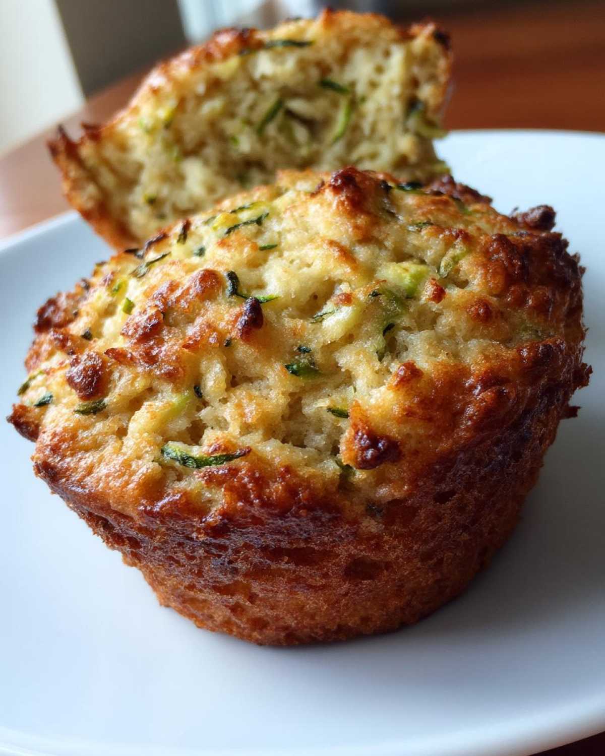 Fluffy Almond Flour Zucchini Muffins Gluten Free Low Sugar - detail 2