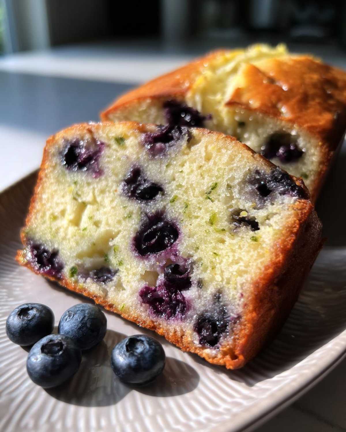 Healthy Lemon Blueberry Zucchini Bread Gluten-Free - detail 3
