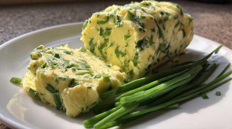 Homemade Garlic Scape Compound Butter