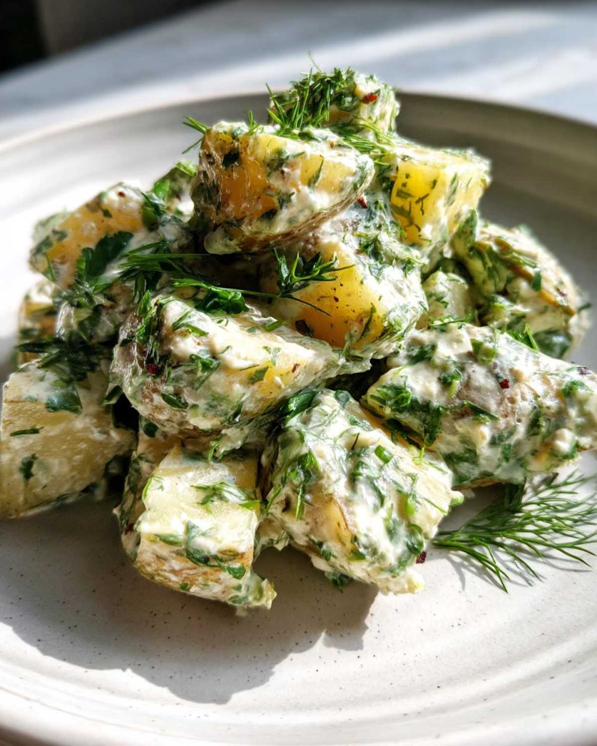Lemon-Herb & Dill Pickle Potato Salad (Vegan Option) - detail 2