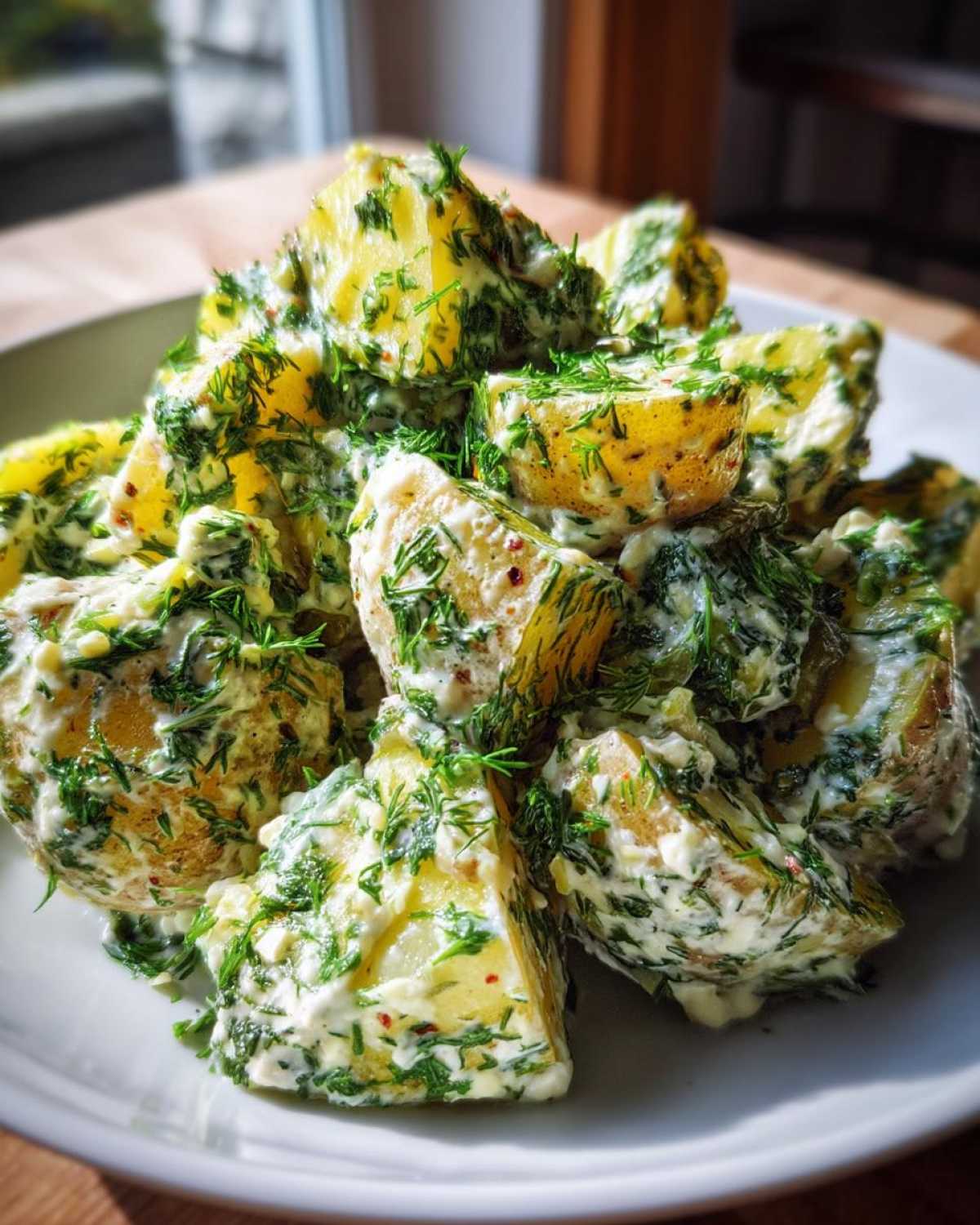 Lemon-Herb & Dill Pickle Potato Salad (Vegan Option) - detail 3