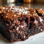 One Bowl Zucchini Brownies Sea Salt Chocolate Chunks