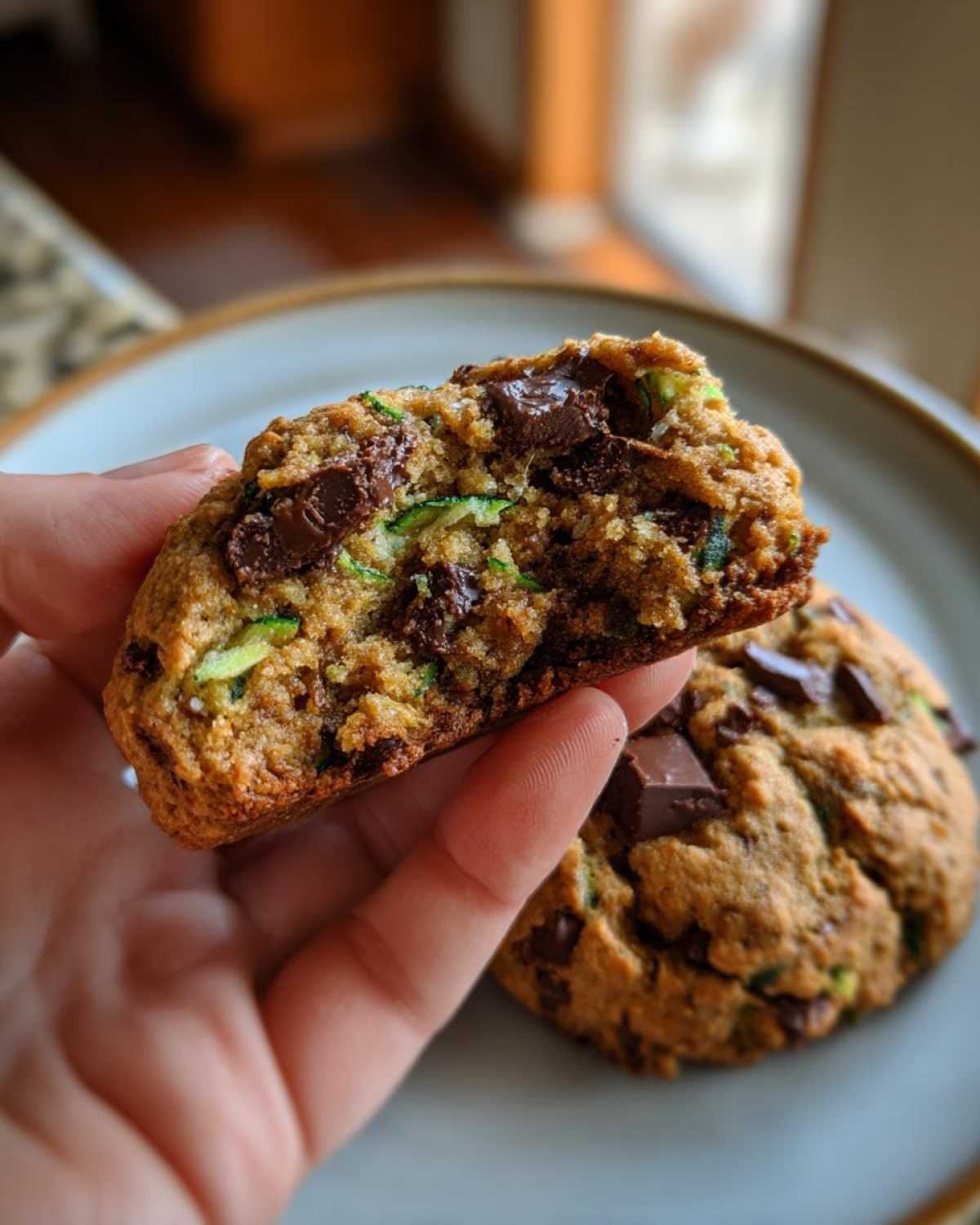 Peanut Butter Zucchini Cookies Chocolate Sea Salt - detail 3