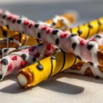 Pencil Ruler Decorated Pretzel Rods No Bake