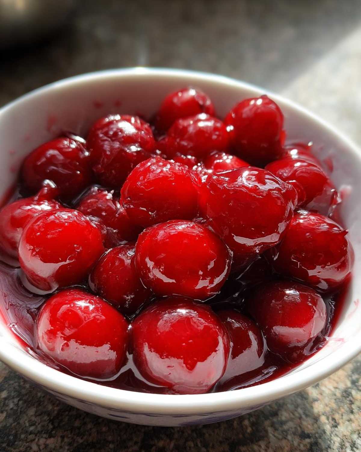 Quick Easy Sour Cherry Compote Topping - detail 3