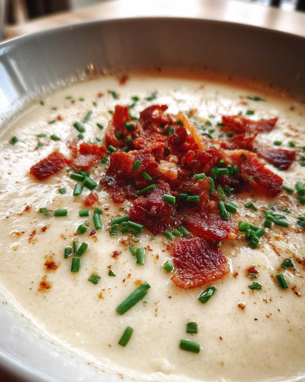 Roasted Garlic Parmesan Baked Potato Soup Restaurant Style - detail 5