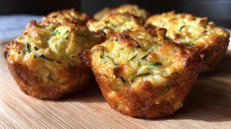 Savory Cheddar Chive Zucchini Muffins Breakfast