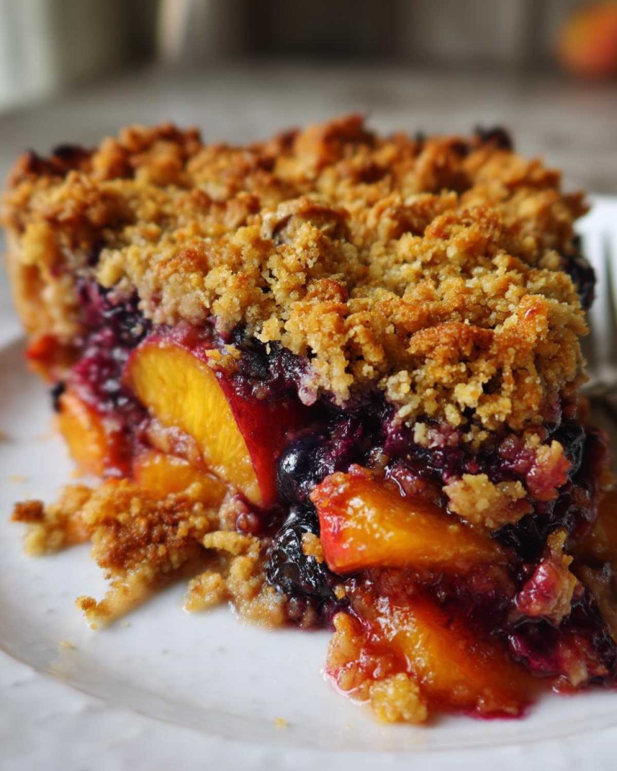 Spiced Nectarine Blueberry Crumble Oat-Free - detail 1