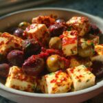 Spicy Chili Lime Marinated Feta Olives