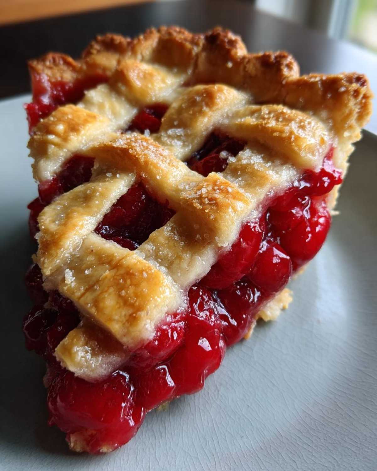 Ultimate Lattice Top Sour Cherry Pie - detail 2
