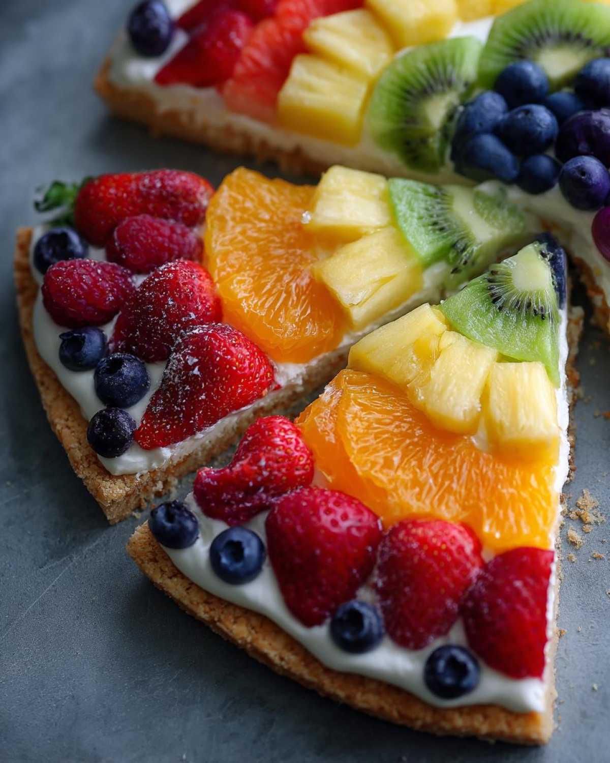 Ultimate Rainbow Fruit Pizza Sugar Cookie Crust - detail 2