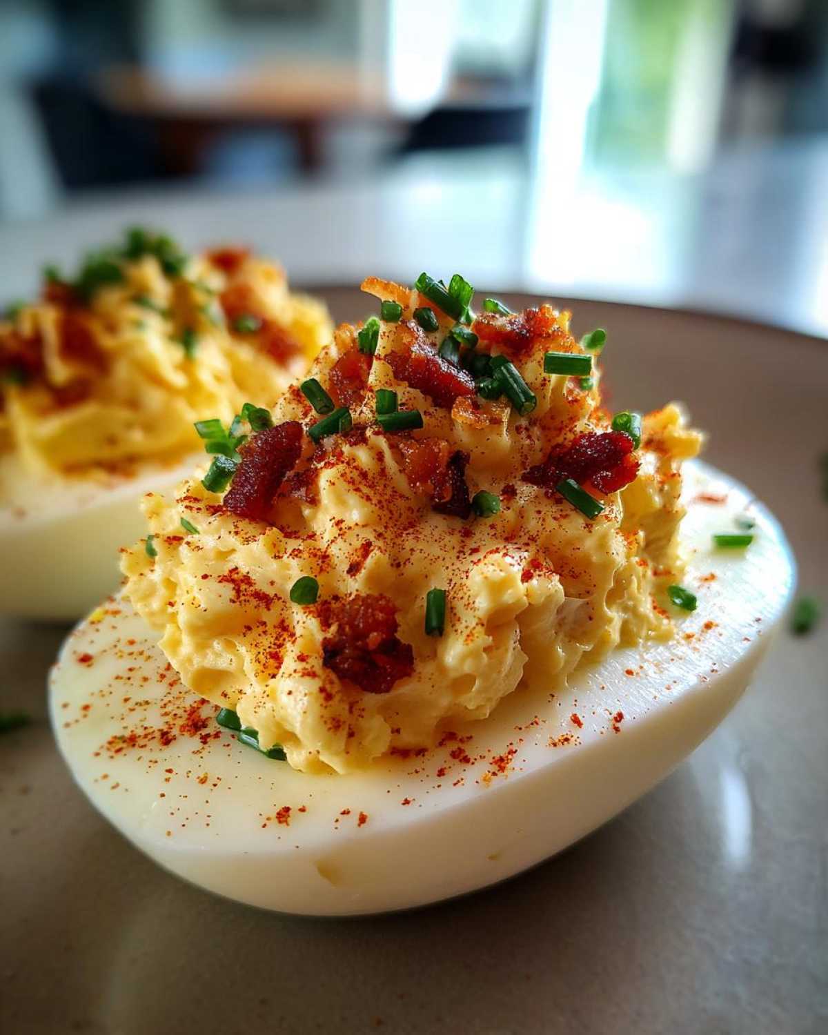 Bacon deviled eggs - detail 3