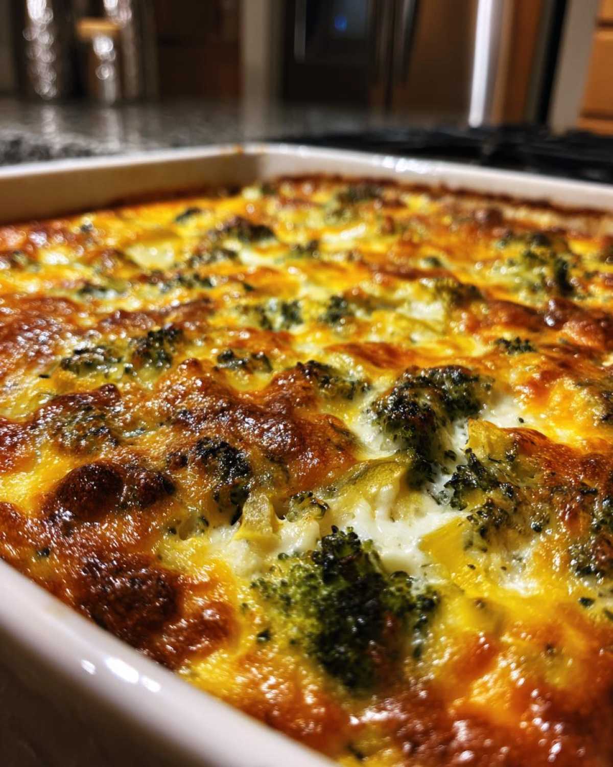 Broccoli cheddar squash casserole - detail 2