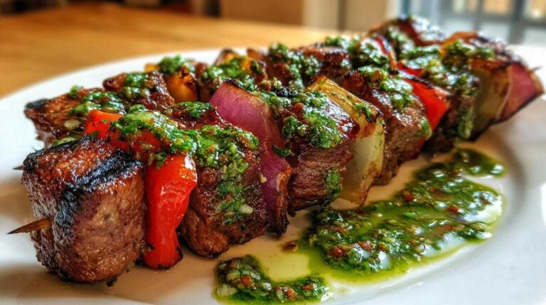 Chimichurri Steak Kebabs (Grilled Party Skewers)