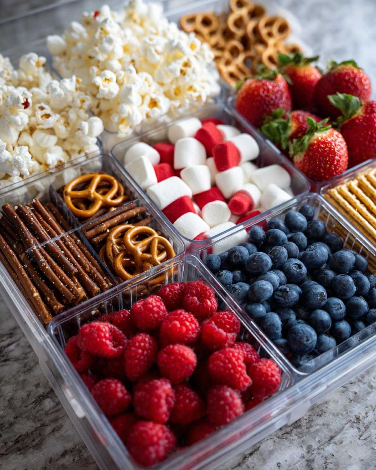 Festive 4th of July Snackle Box - detail 2