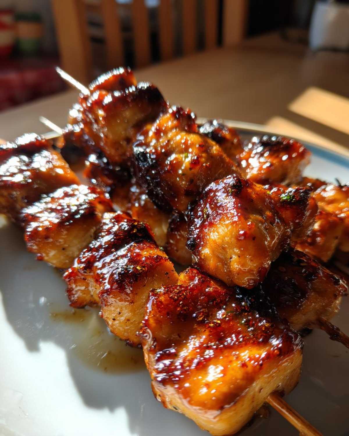 Grilled Honey Sriracha Chicken Skewers - detail 3