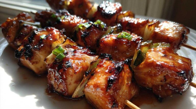 Grilled Honey Sriracha Chicken Skewers, A Juicy Dream Grilled Honey Sriracha Chicken Skewers