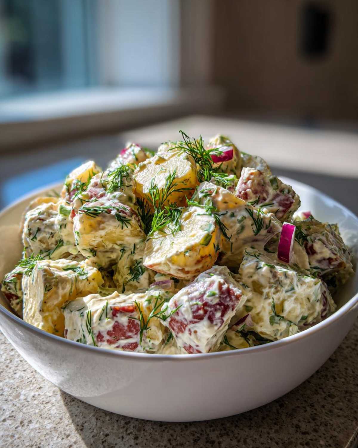 Healthy potato salad - detail 1