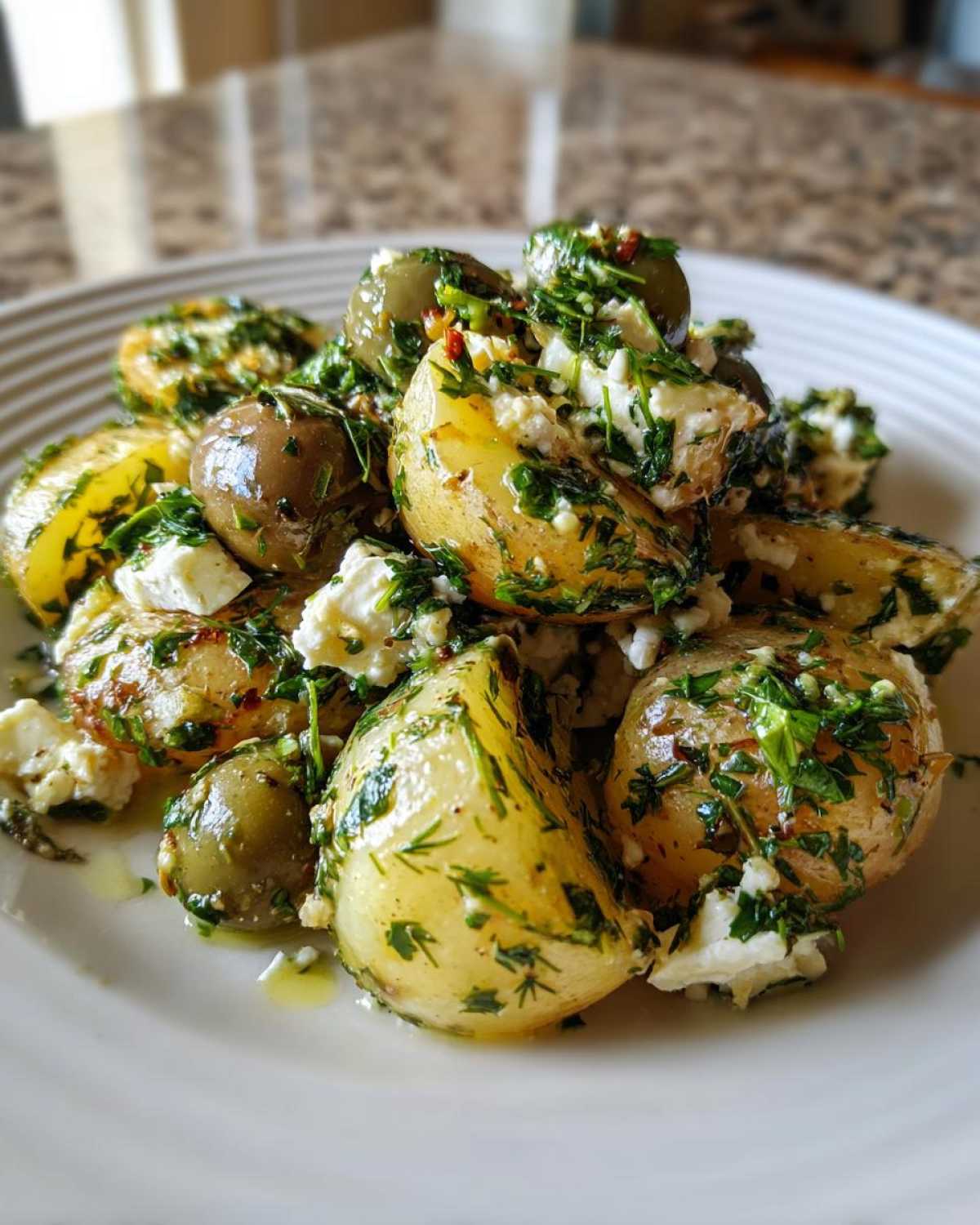 Mediterranean potato salad - detail 4