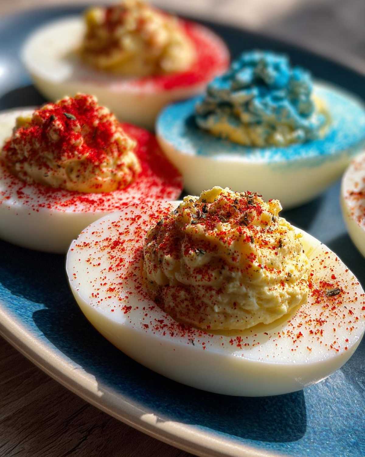 Red, White & Blue Deviled Eggs - detail 3
