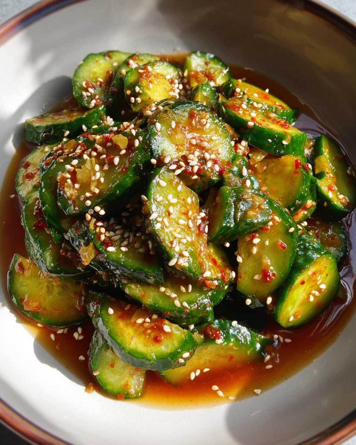 Spicy Asian Cucumber Salad (TikTok Viral) - detail 1