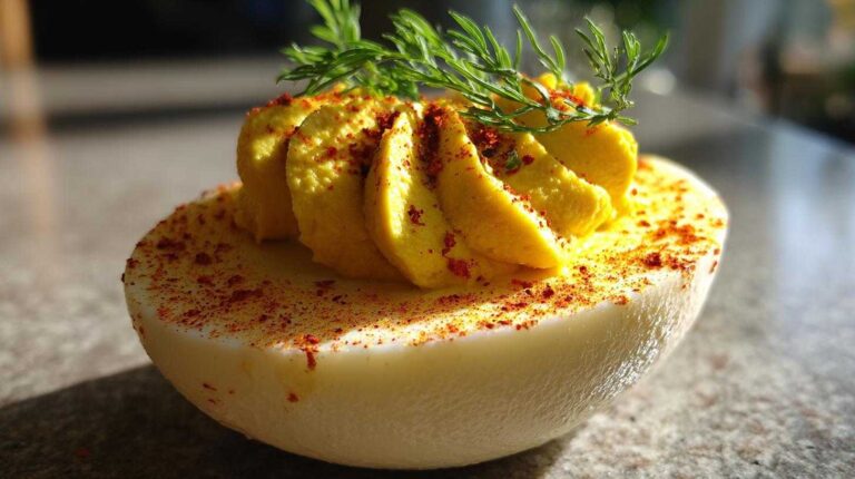 Vegan deviled eggs