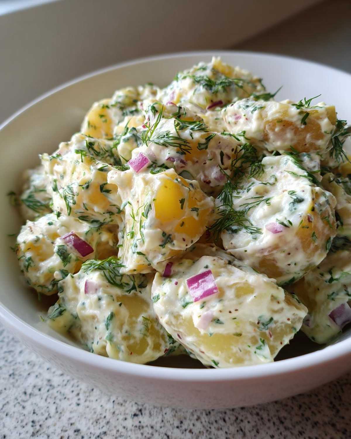 Vegan potato salad - detail 2
