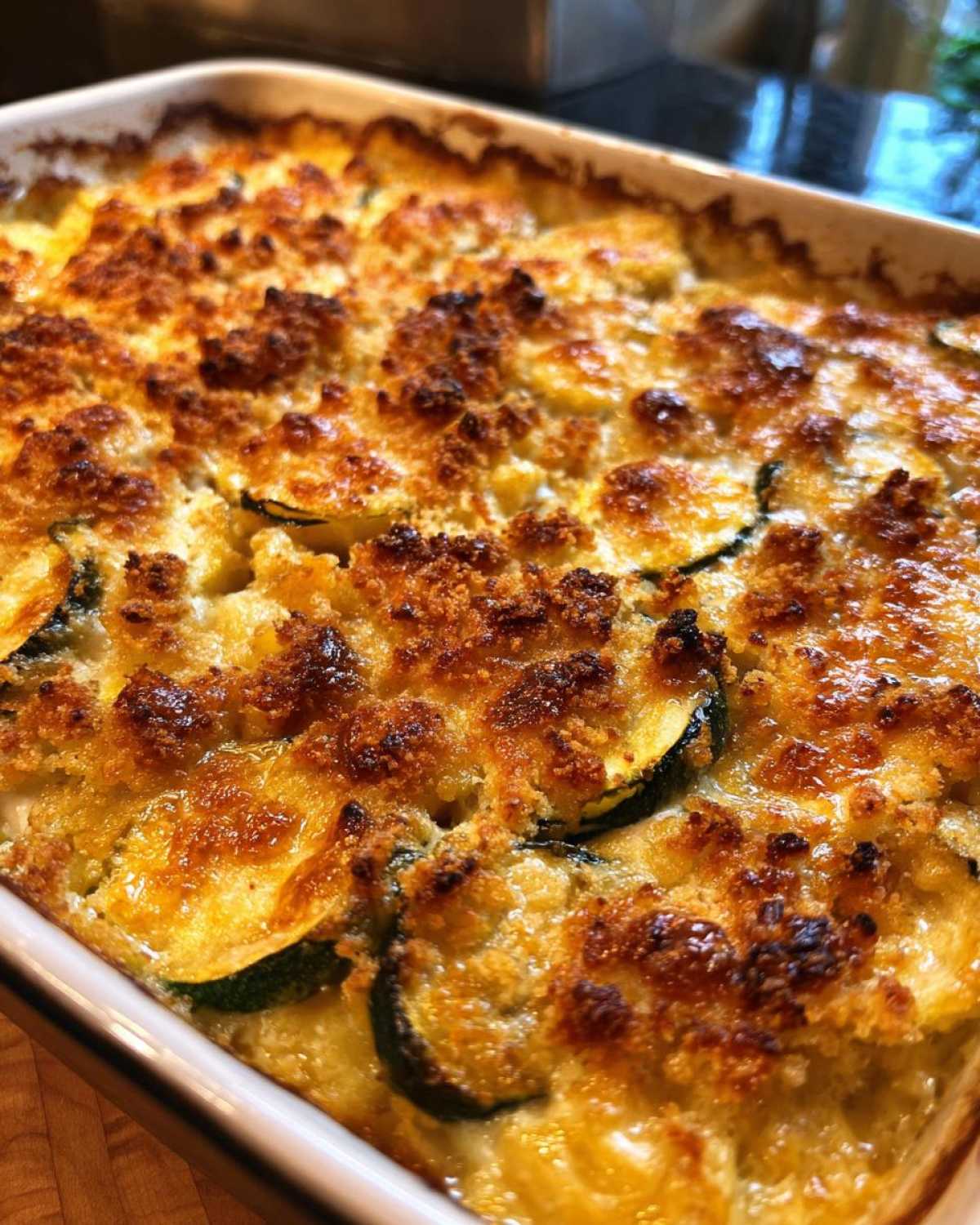 Vegan squash casserole - detail 1