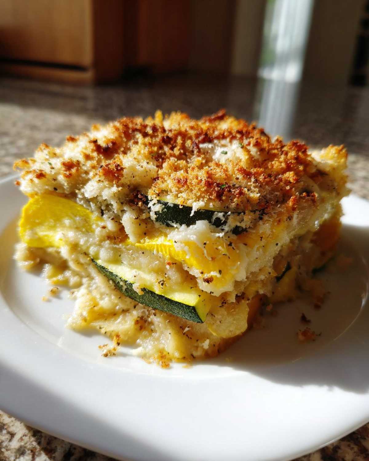 Zucchini squash casserole - detail 1