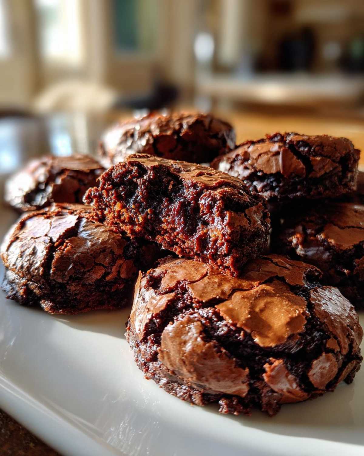 2 Ingredient Flourless Brownie Cookies (No Flour) - detail 1