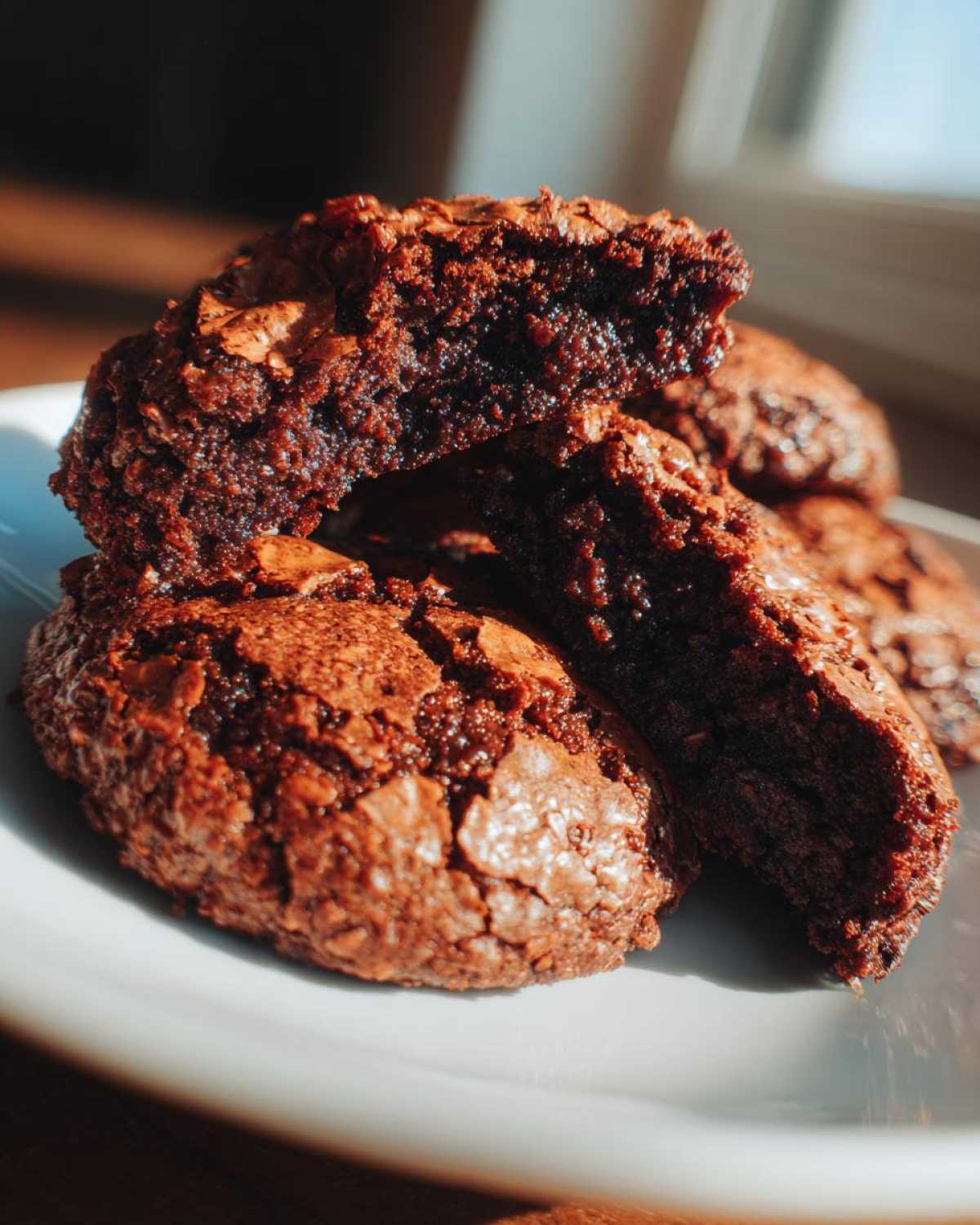 2 Ingredient Flourless Brownie Cookies (No Flour) - detail 2