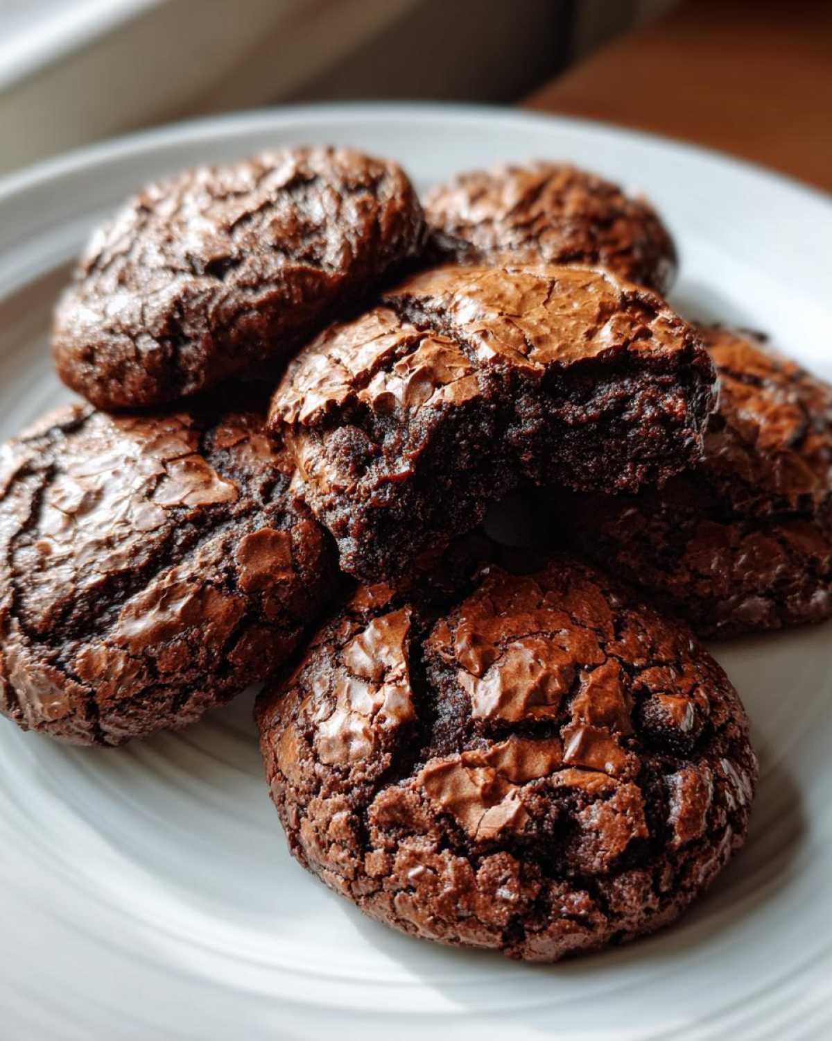 2 Ingredient Flourless Brownie Cookies (No Flour) - detail 3