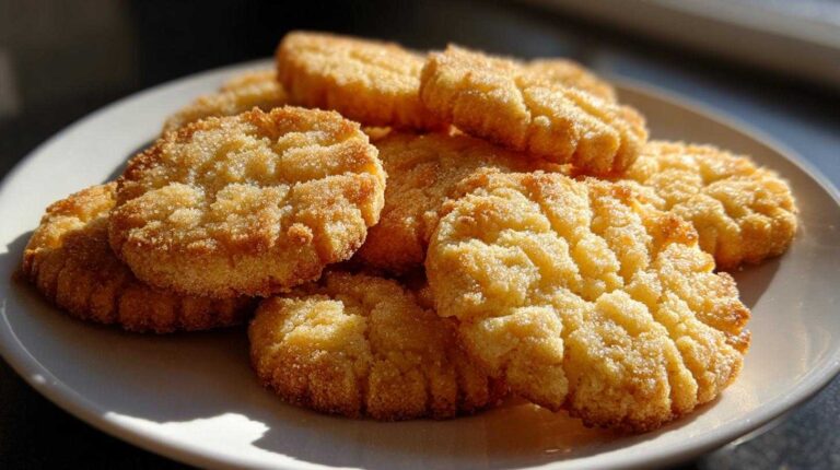 3 Ingredient Butter Cookies (No Eggs)
