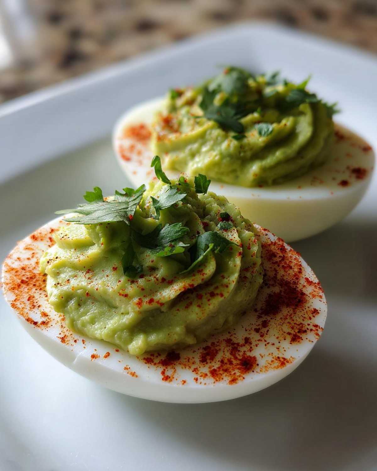 Avocado Deviled Eggs with a Hint of Lime - detail 4