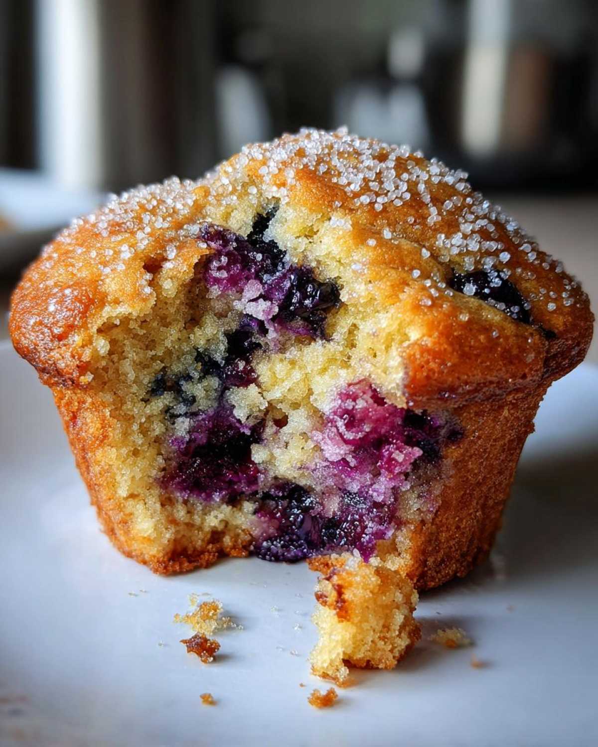 Bakery-Style Jumbo Blueberry Muffins - detail 2