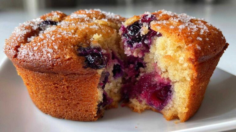 Bakery-Style Jumbo Blueberry Muffins