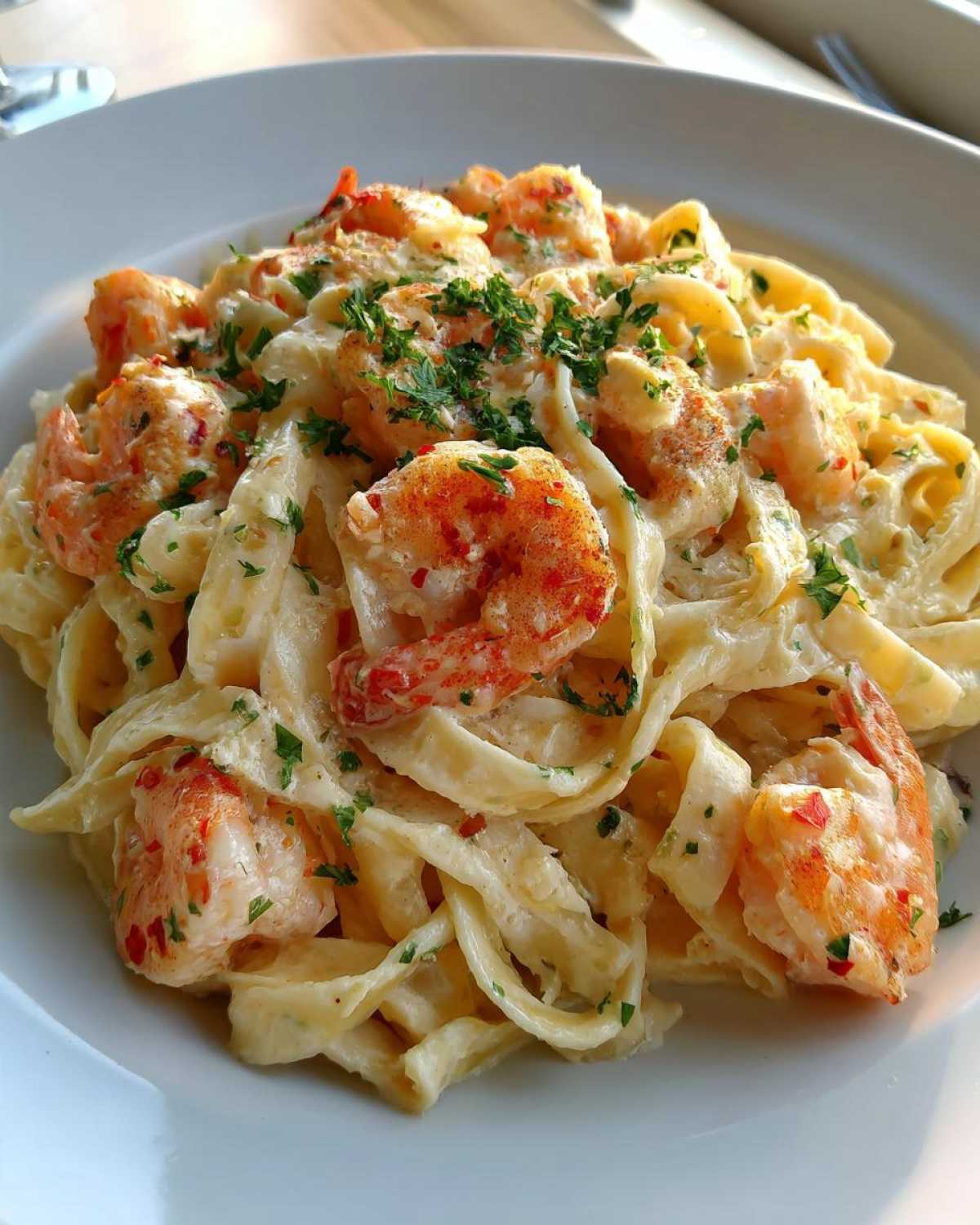 Cajun Shrimp Alfredo Pasta - detail 1