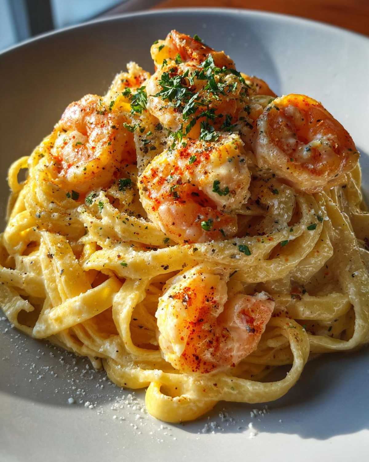 Cajun Shrimp Alfredo Pasta - detail 3