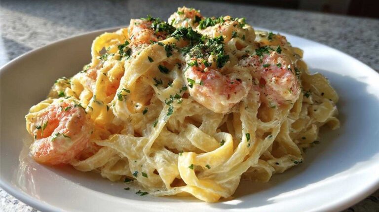 Cajun Shrimp Alfredo Pasta