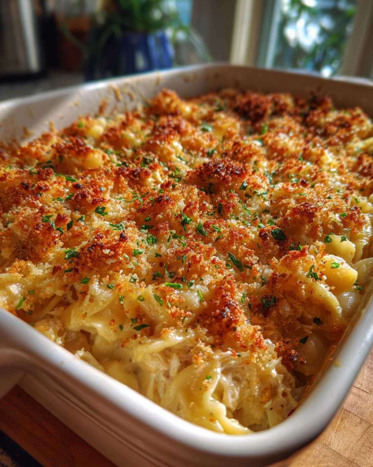 Cheesy Tuna Noodle Casserole with a Crumb Topping - detail 2