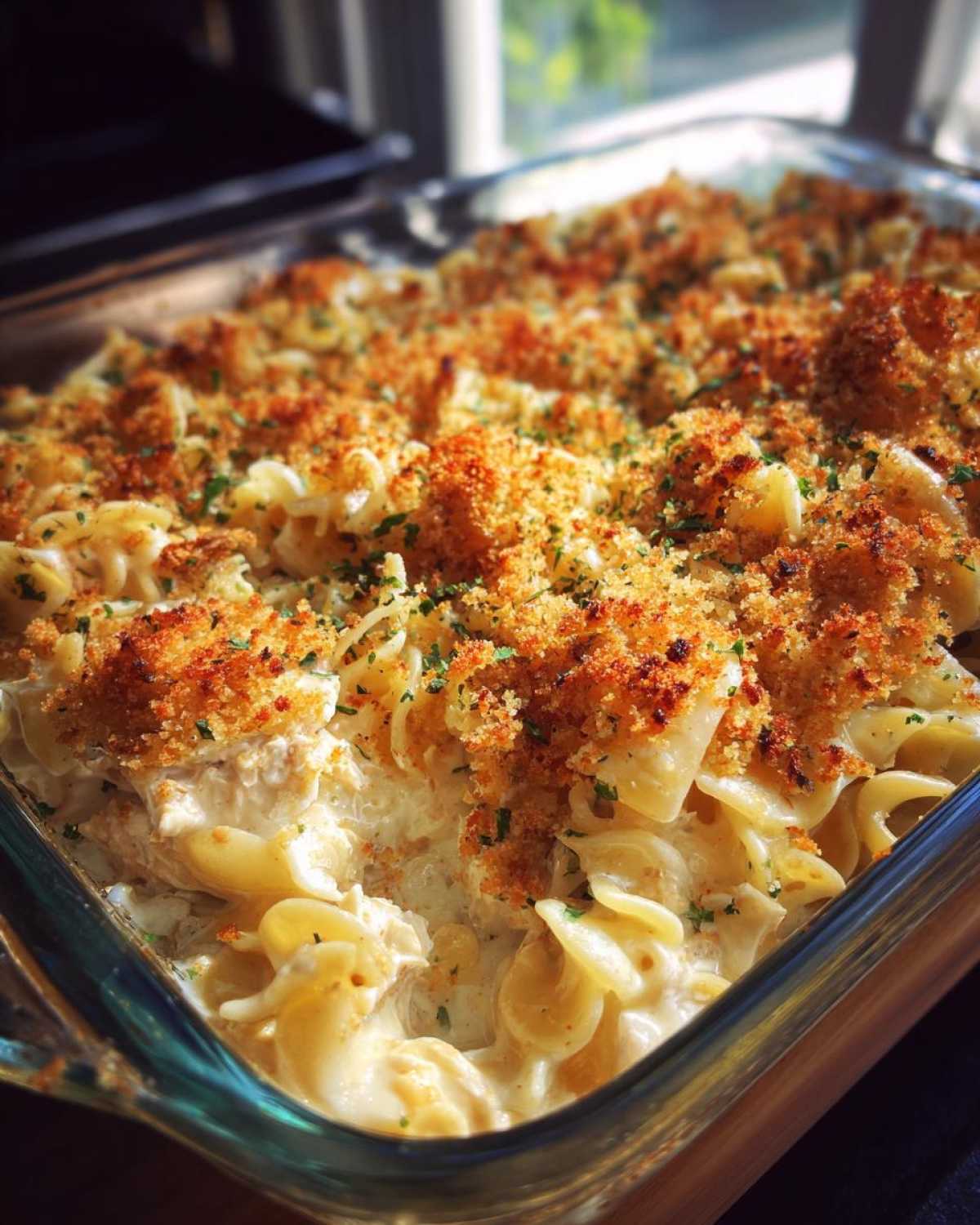 Cheesy Tuna Noodle Casserole with a Crumb Topping - detail 4
