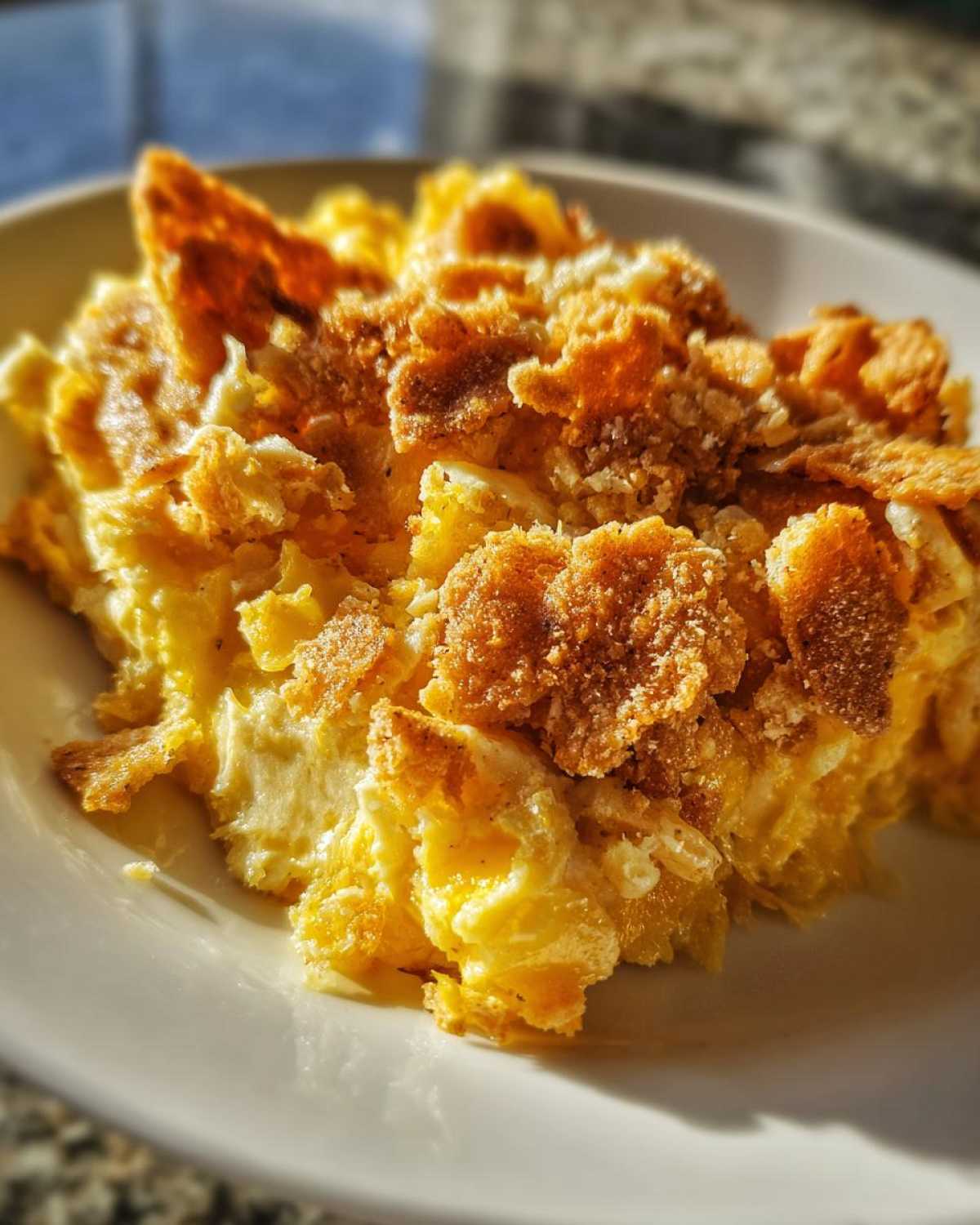 Cheesy Yellow Squash Casserole with Ritz Cracker Topping - detail 4