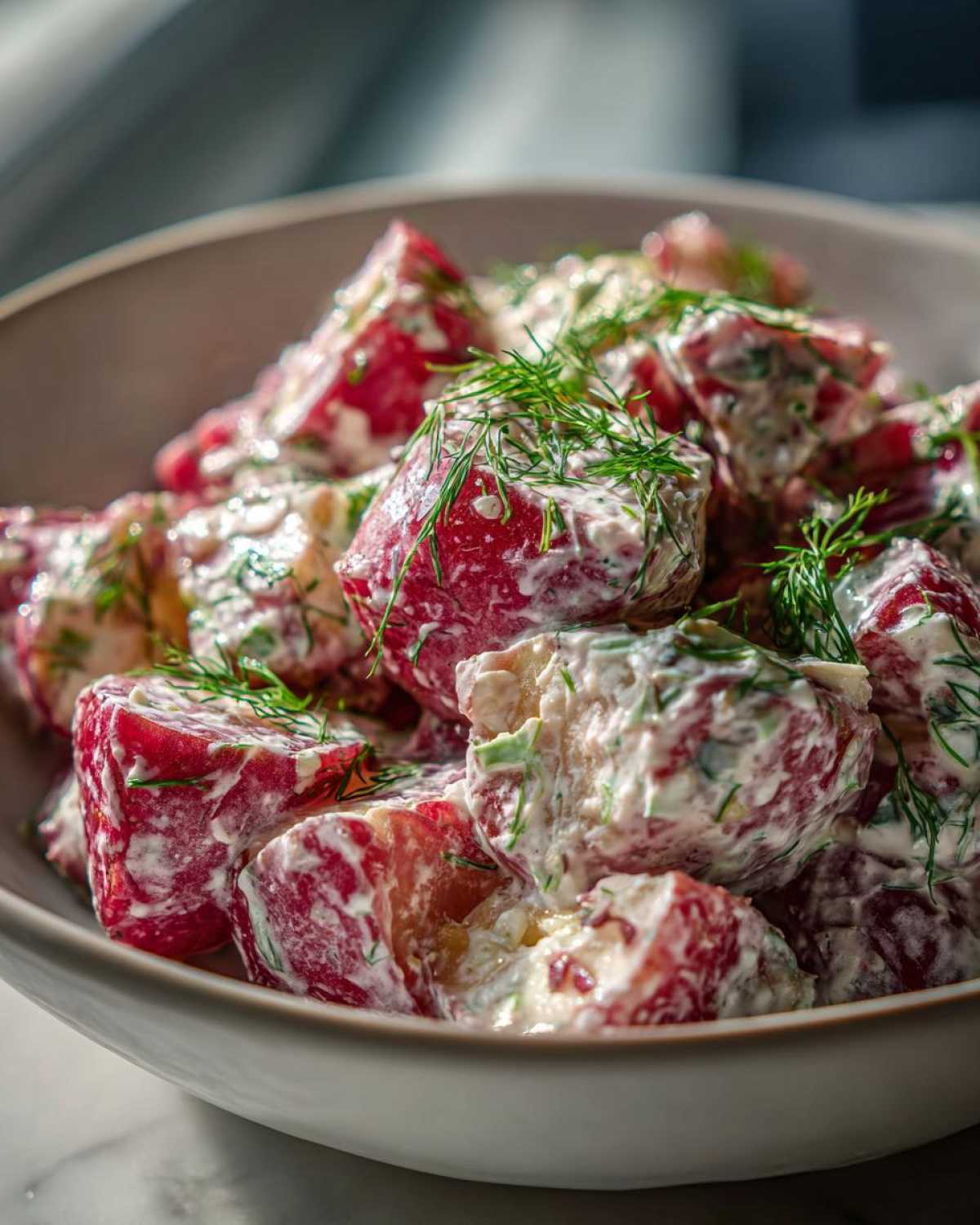 Creamy Red Potato Salad with Dill - detail 3