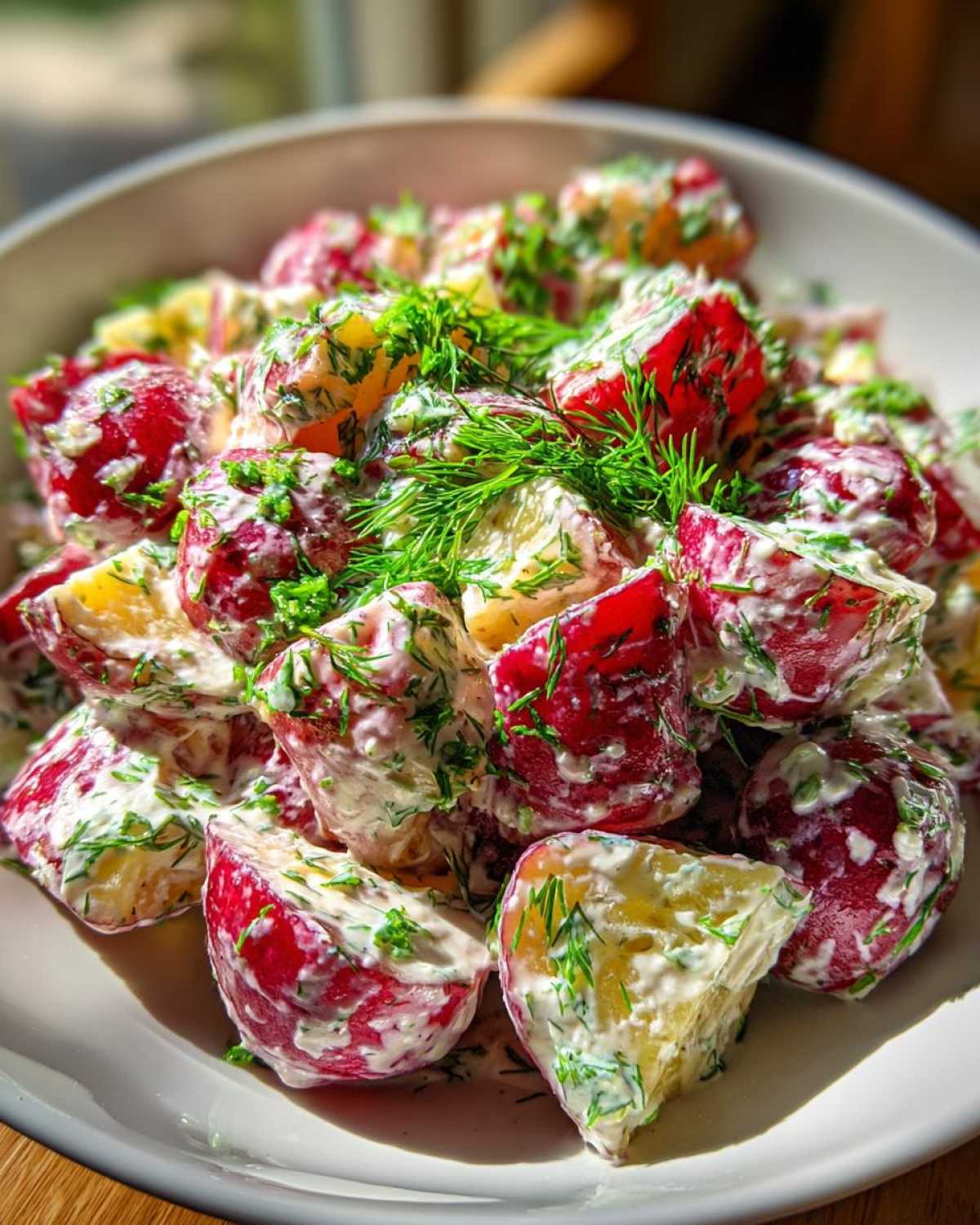 Creamy Red Potato Salad with Dill - detail 4